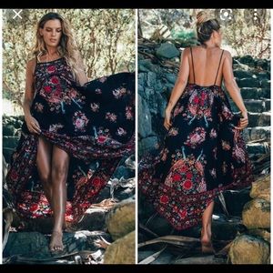 Spell Dress - Hotel Paradiso Black Strappy - Med